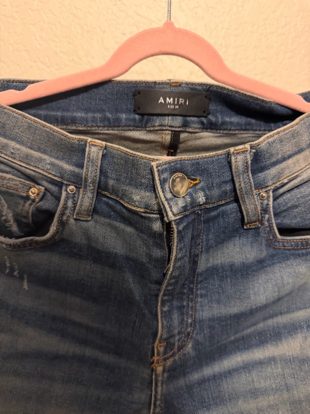 Authentic AMIRI Light Blue Faded Denim Jeans